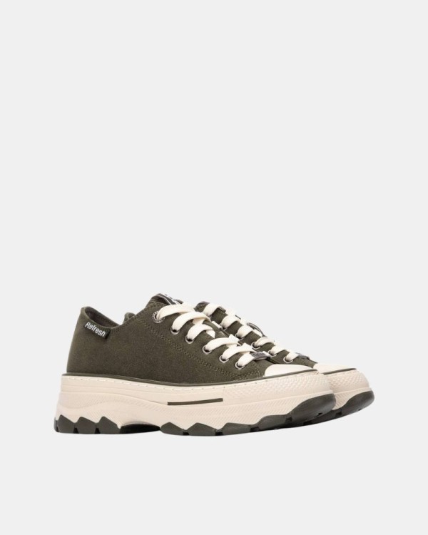 Zapatillas Bajas Mujer REFRESH Verde 173079