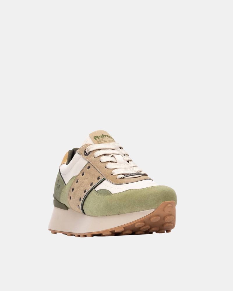 Zapatillas Bajas Mujer REFRESH Beige 173064