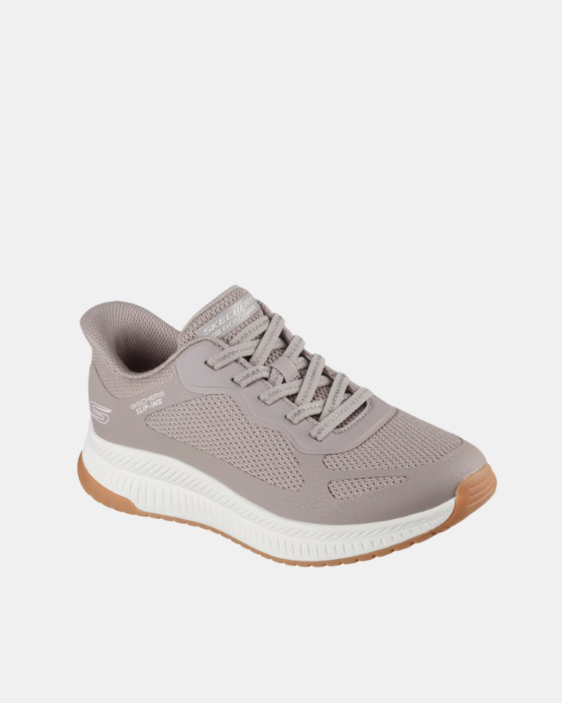 Zapatillas Fascitis plantar Mujer SKECHERS Taupe 117624 BOBS SQUAD 4