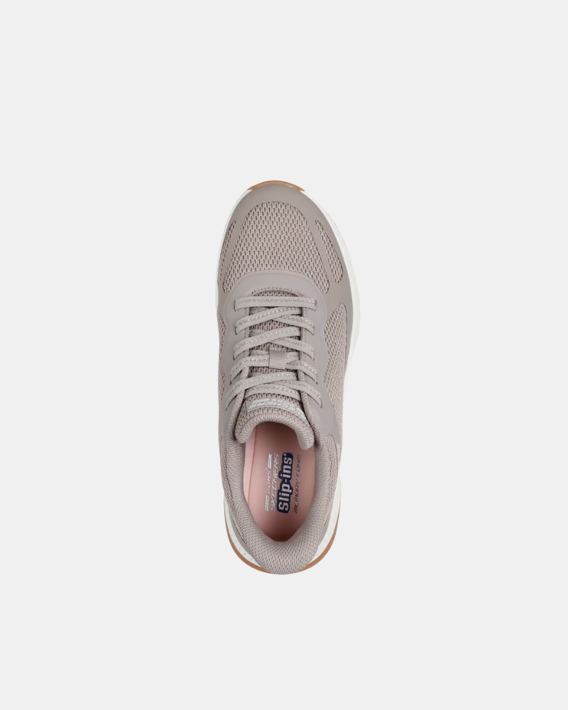 Zapatillas Fascitis plantar Mujer SKECHERS Taupe 117624 BOBS SQUAD 4