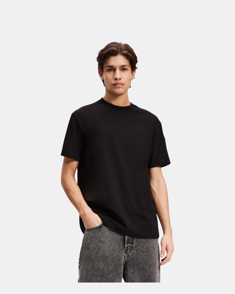 T-shirts Manga curta Homem Karl Lagerfeld Negro A3M17003