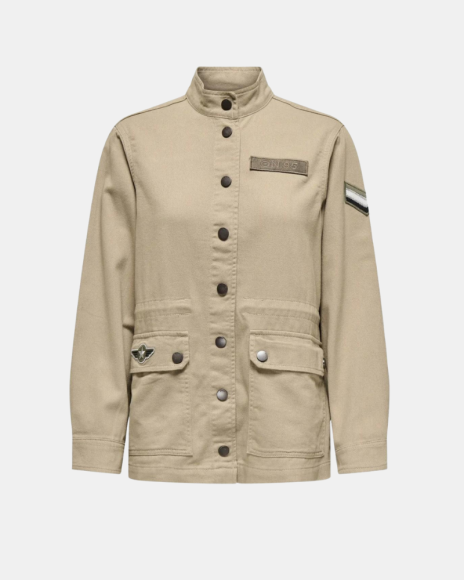  Abrigos Manga larga Mujer ONLY Beige 15359693 ONLNEWDREW JACKET CS OTW