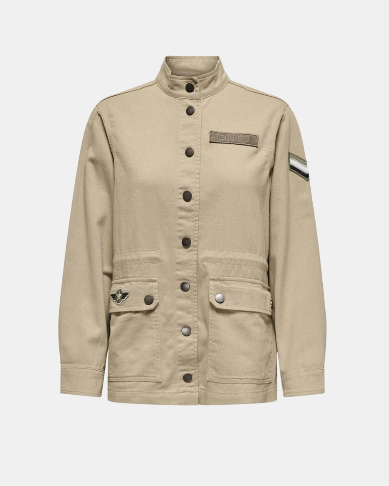 Casacos Manga comprida Mulher ONLY Bege 15359693 ONLNEWDREW JACKET CS OTW