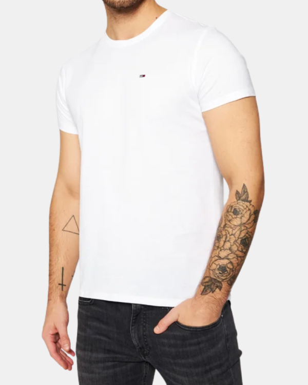T-shirts Manga Curta Homem TOMMY HILFIGER Branco DM0DM04411