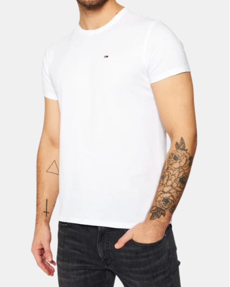 T-shirts Manga Curta Homem TOMMY HILFIGER Branco DM0DM04411