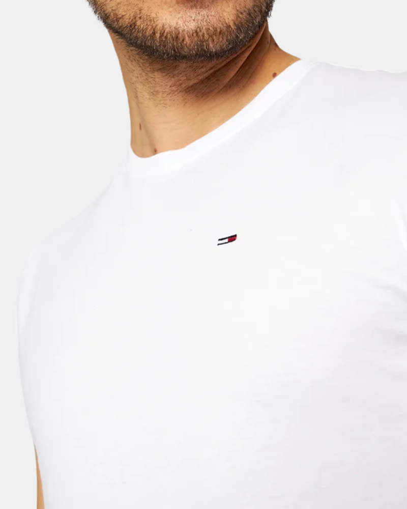 T-shirts Manga Curta Homem TOMMY HILFIGER Branco DM0DM04411