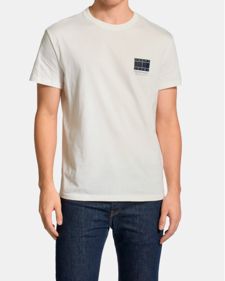 T-shirts Manga Curta Homem TOMMY HILFIGER Branco DM0DM20814