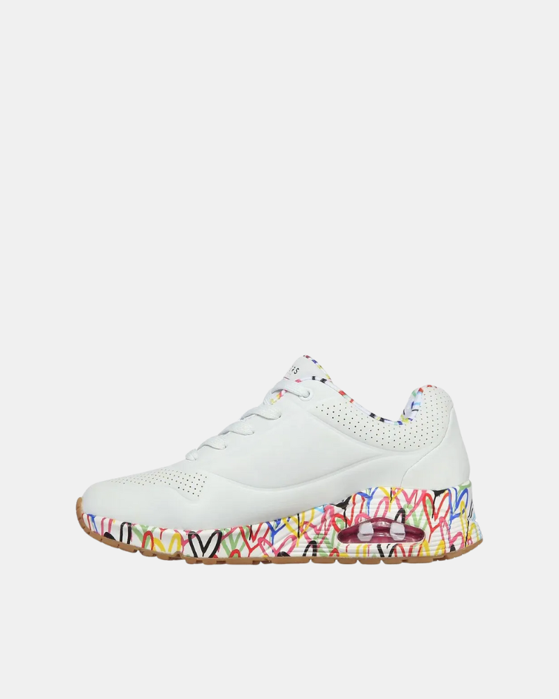 Sapatilhas Mulher SKECHERS Branco 155506 X JGOLDCROWN UNO LOVING LOVE