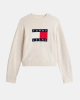  Jersey Manga larga Mujer TOMMY HILFIGER Beige DW0DW21782
