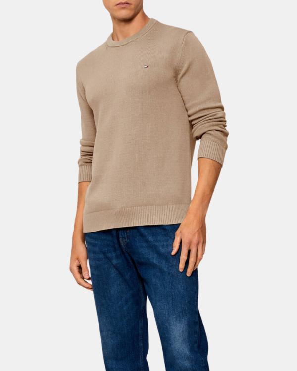  Jersey Manga larga Hombre TOMMY HILFIGER Taupe DM0DM21787