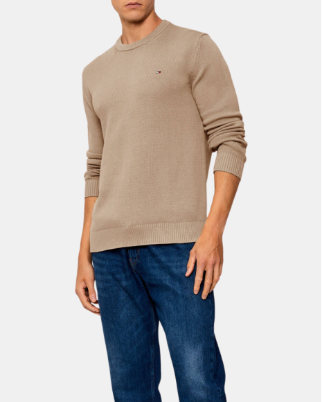 Camisola de Manga Comprida Homem TOMMY HILFIGER Taupe DM0DM21787