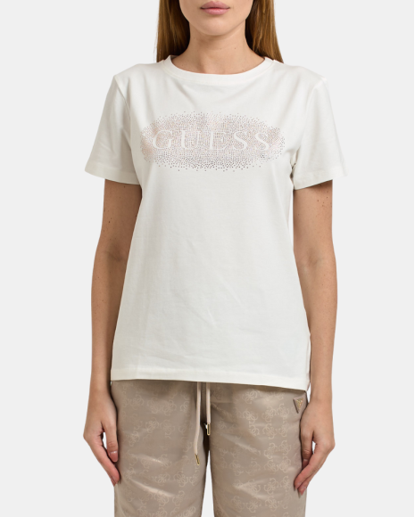 T-shirts Manga curta Mulher GUESS Branco V5YI08 J1314