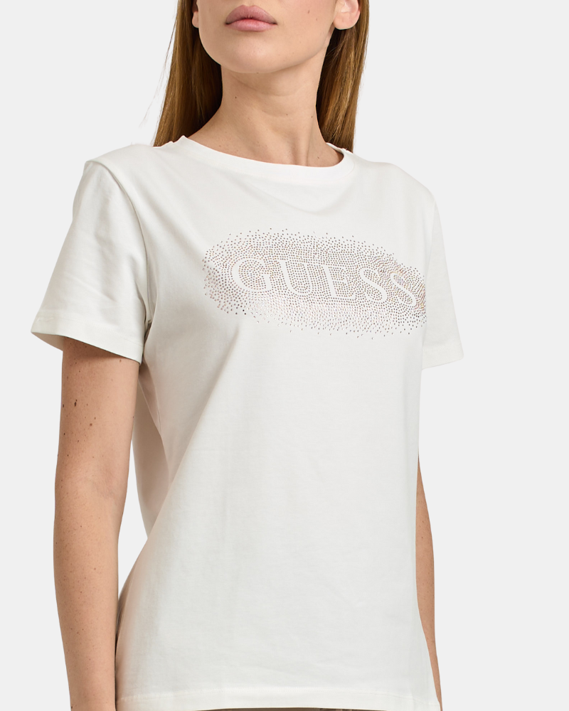 T-shirts Manga curta Mulher GUESS Branco V5YI08 J1314