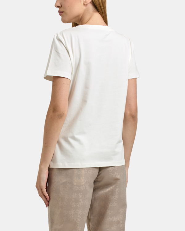 T-shirts Manga curta Mulher GUESS Branco V5YI08 J1314