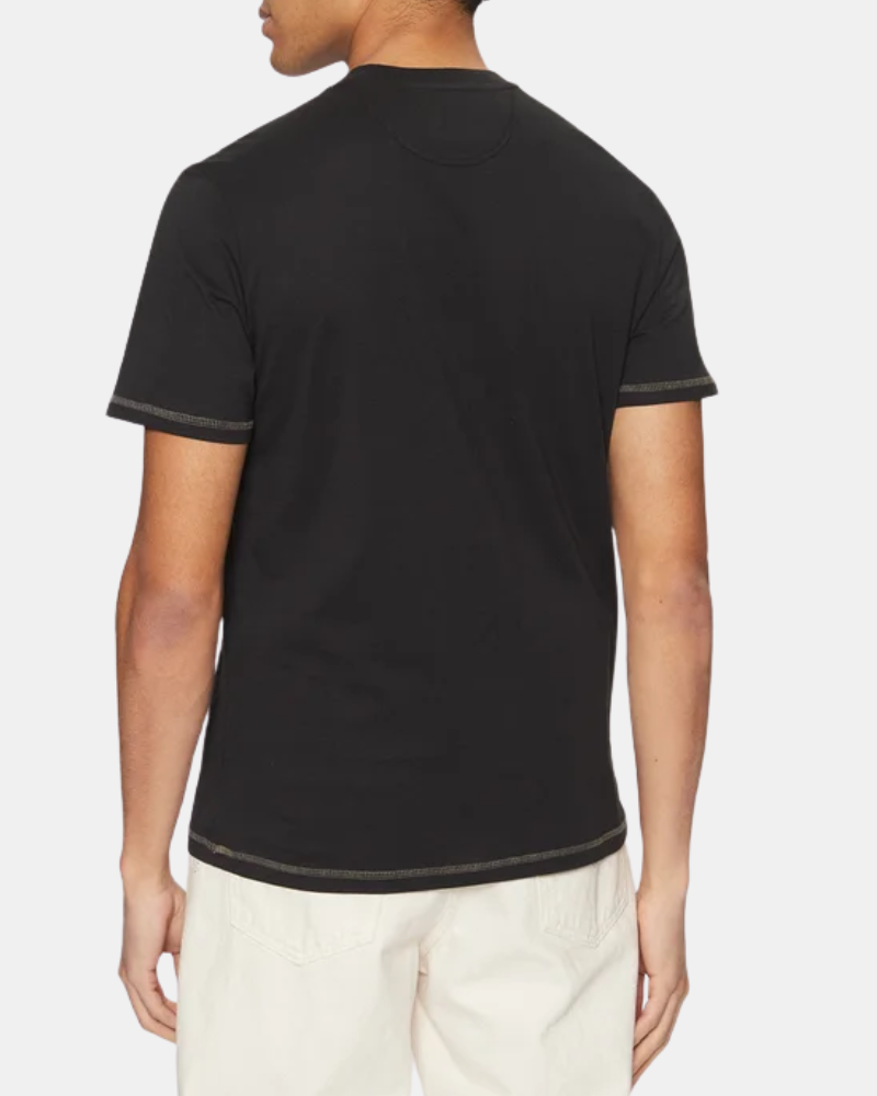 T-shirts Manga curta Homem GUESS Preto U5RI01 KCAM1