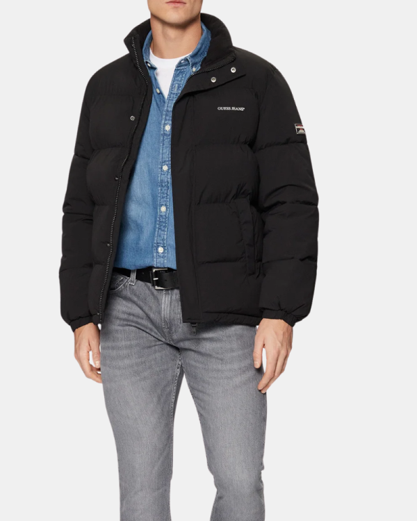 Casacos Manga comprida Homem GUESS Preto M4BL20 WGII2