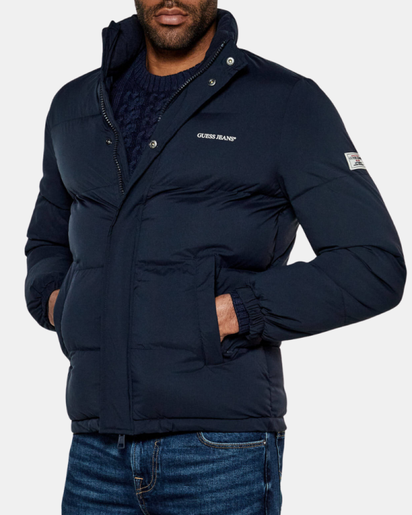 Casacos Manga comprida Homem GUESS Azul M4BL20 WGII2