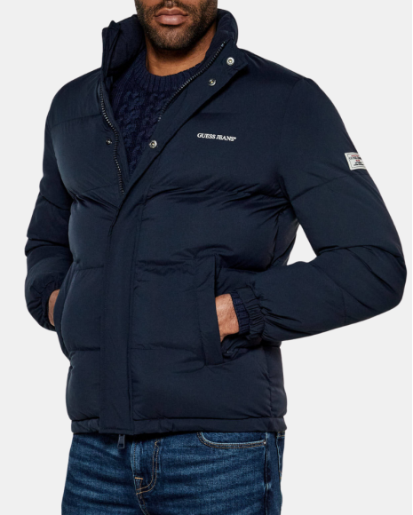 Casacos Manga comprida Homem GUESS Azul M4BL20 WGII2