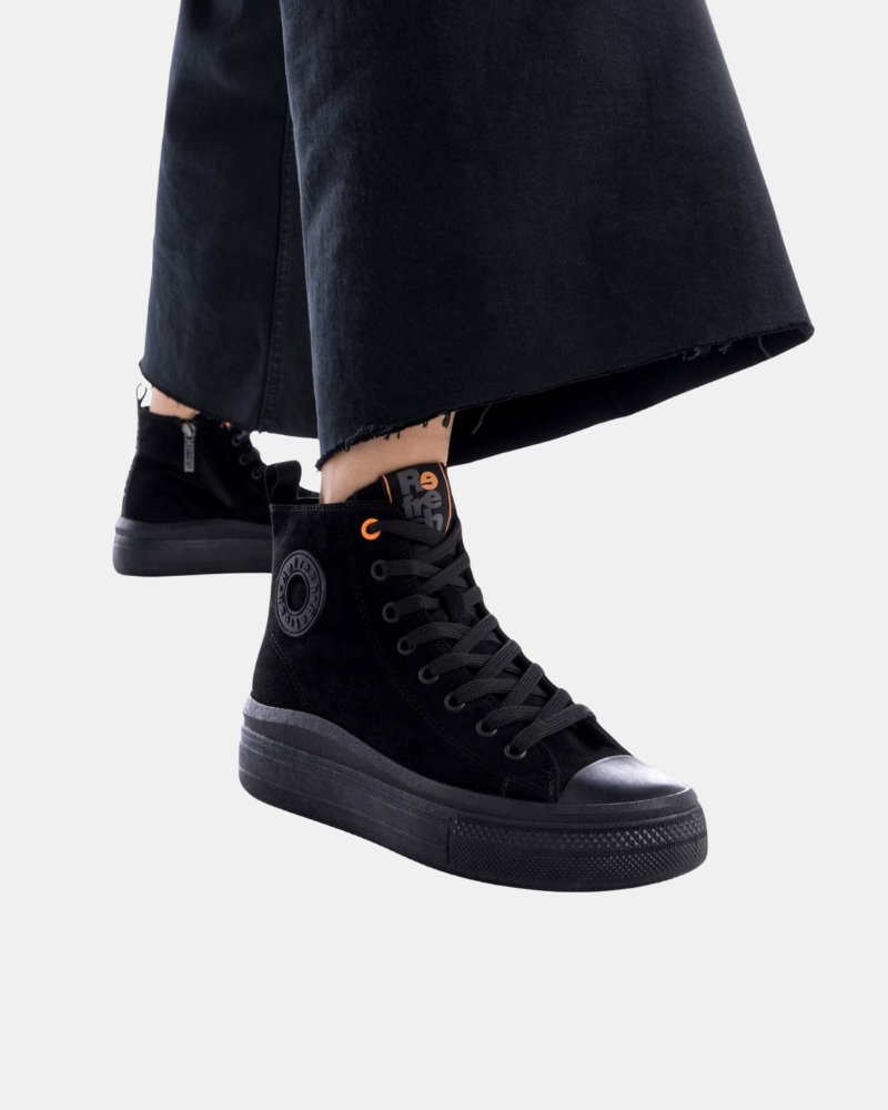 Sapatilhas Altas Mulher REFRESH Preto 172303