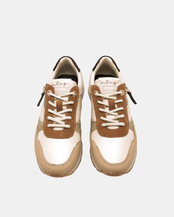 Zapatillas Bajas Mujer MUSTANG Beige 60391 JOGGO