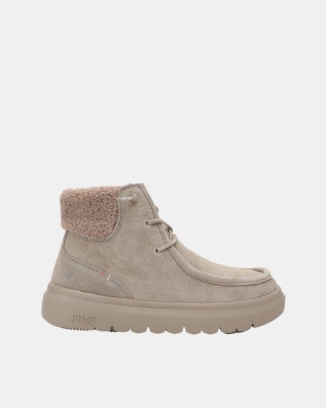 Botines Bajos Mujer Walkin Pitas Beige BERNA