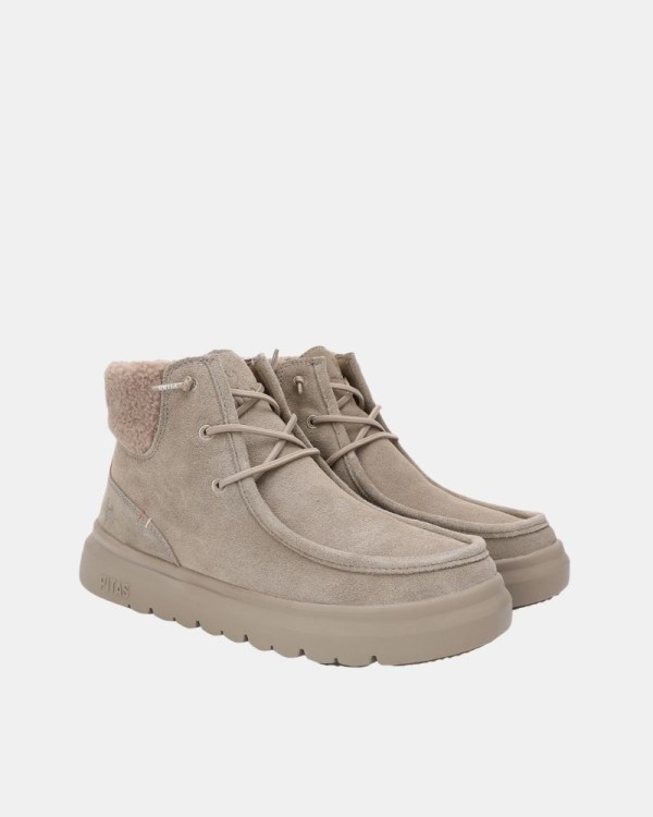 Botas Baixas Mulher Walkin Pitas Bege BERNA