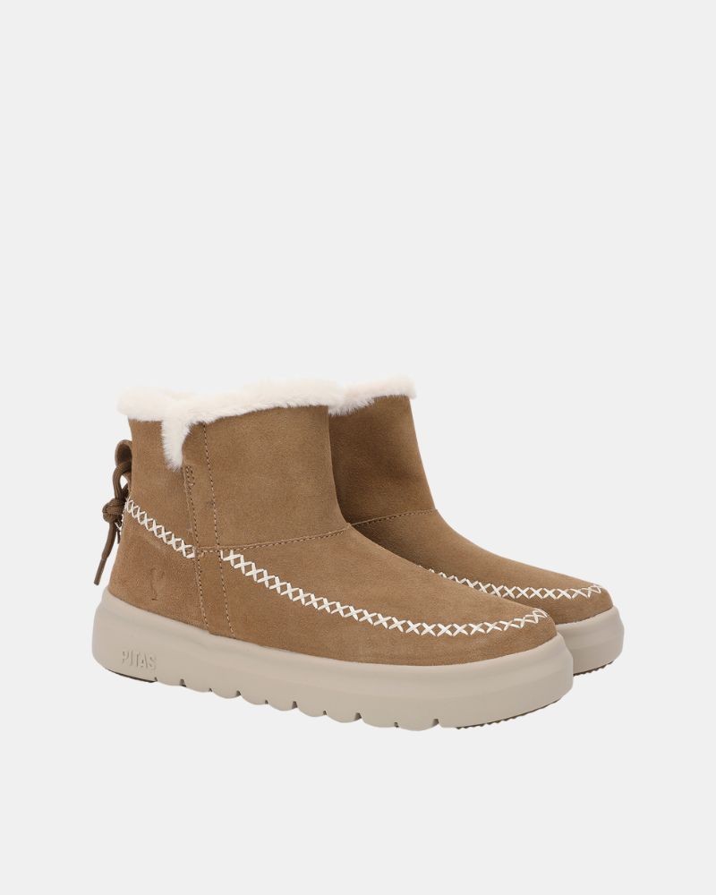 Botines Bajos Mujer Walkin Pitas Marrón DALE