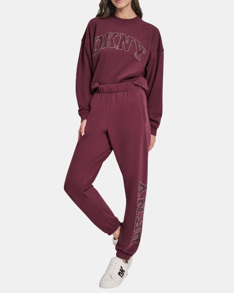 Calças de Fato de Treino Mulher DKNY Vermelho DP5P3737
