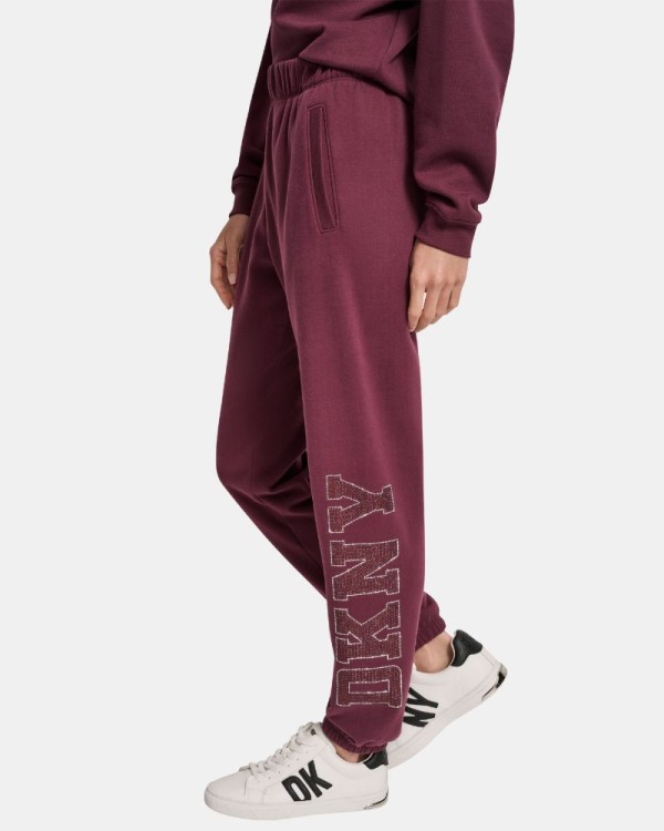 Calças de Fato de Treino Mulher DKNY Vermelho DP5P3737