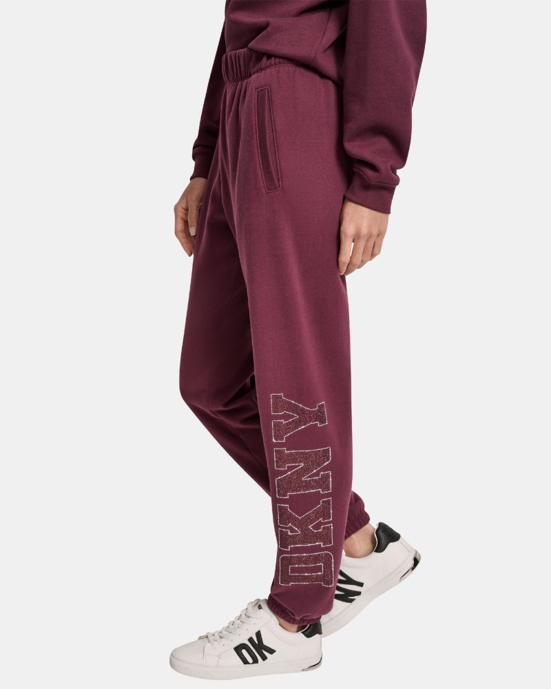  Pantalones Largos Chándal Mujer DKNY Rojo DP5P3737