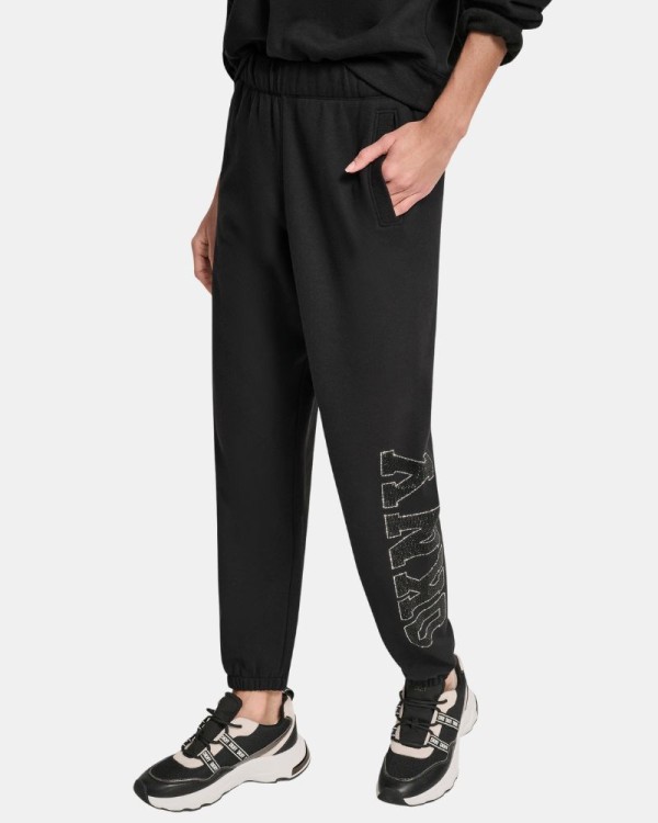  Pantalones Largos Chándal Mujer DKNY Negro DP5P3737
