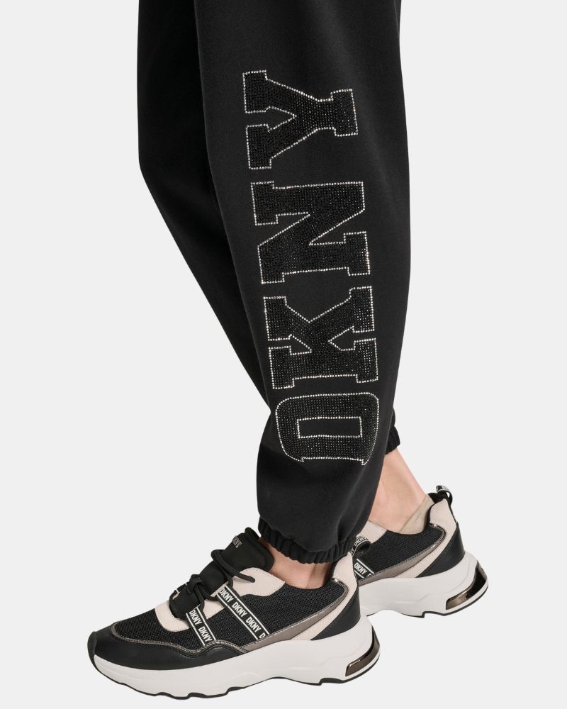  Pantalones Largos Chándal Mujer DKNY Negro DP5P3737