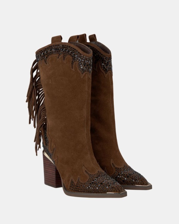  Botines Altas Mujer ALMA EN PENA Marrón I250827