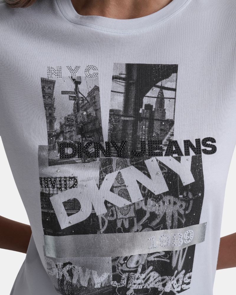  Camisetas Manga corta Mujer DKNY Blanco DJ5T1634