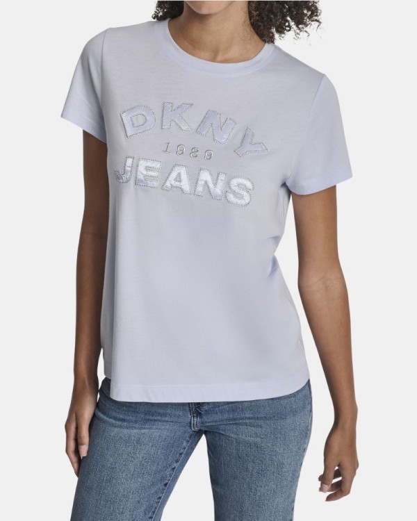 Camisetas Manga corta Mujer DKNY Azul DJ5T1623 | RKS