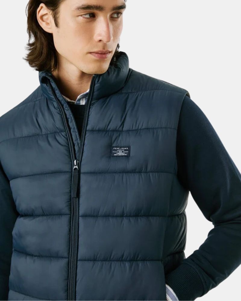  Abrigos Chaleco Hombre PEPE JEANS Azul PM4027189 PUFFER