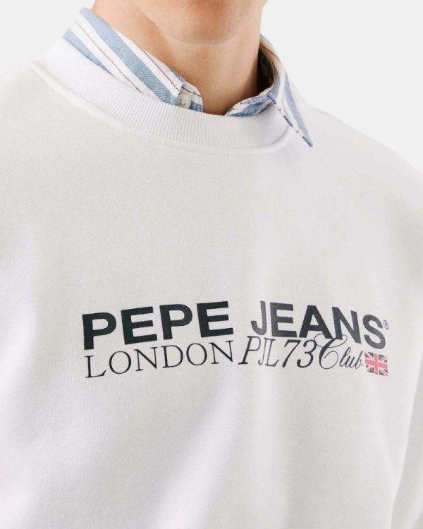  Sudaderas Manga larga Hombre PEPE JEANS Blanco PM5800029 MATTHEW CREW
