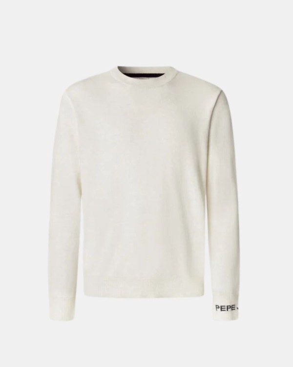 T-shirt de Manga Comprida Homem PEPE JEANS Beige PM7000013 ANDRE CREW NECK