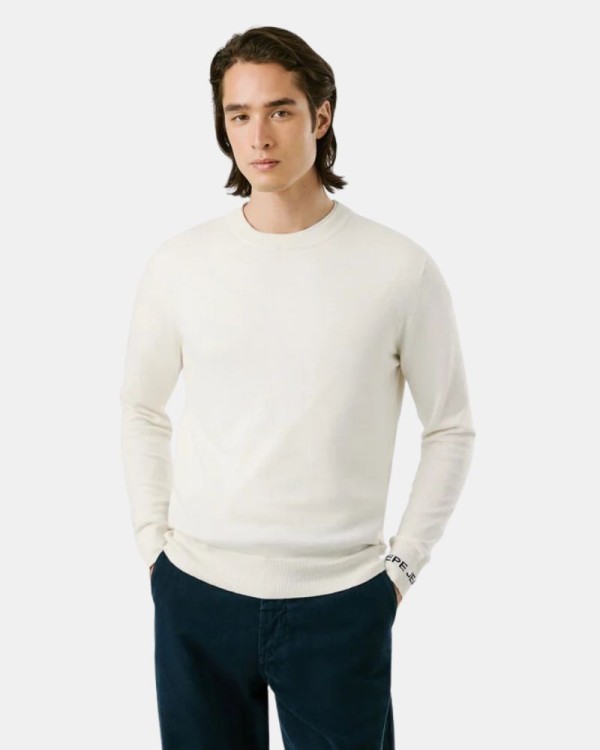  Jersey Manga larga Hombre PEPE JEANS Beige PM7000013 ANDRE CREW NECK