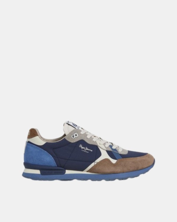 Sapatilhas Baixas Homem PEPE JEANS Azul PMS400002 BRIT PRINTS M