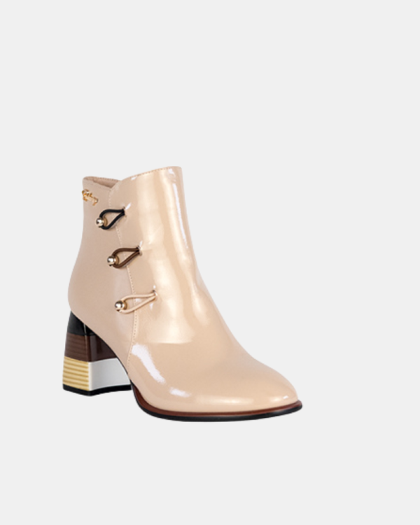 Botins Mulher RockAway Bege 84558