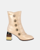 Botins Mulher RockAway Bege 84556