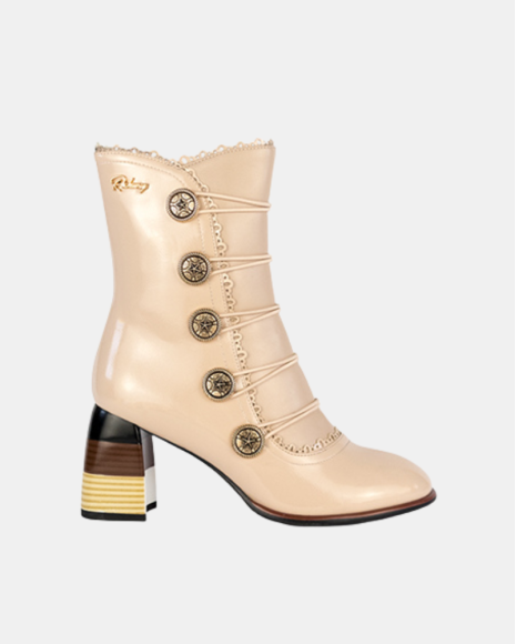 Botins Mulher RockAway Bege 84556