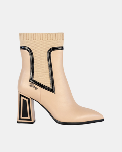 Botins Mulher RockAway Bege 84577