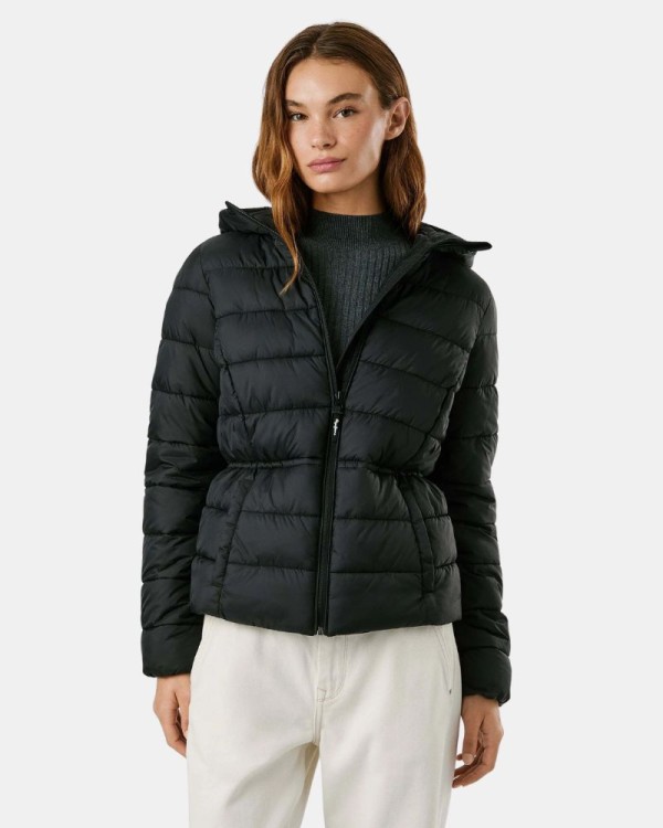  Abrigos Manga larga Mujer PEPE JEANS Negro PL4024378 SALLY SHORT