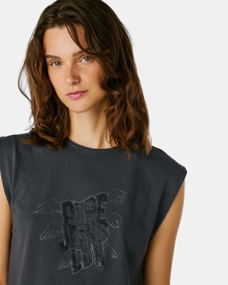  Camisetas Top Mujer PEPE JEANS Gris PL5000022 BERIA