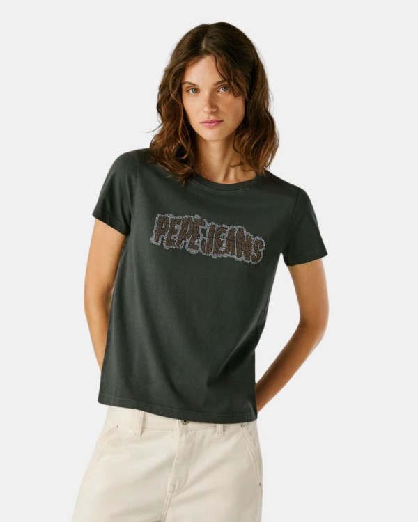 T-shirts Manga curta Mulher PEPE JEANS Cinza PL5000052 BERI