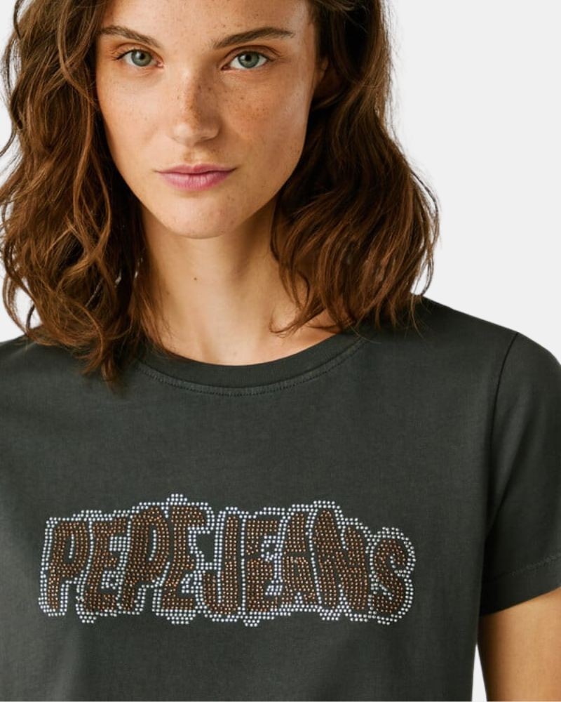  Camisetas Manga corta Mujer PEPE JEANS Gris PL5000052 BERI