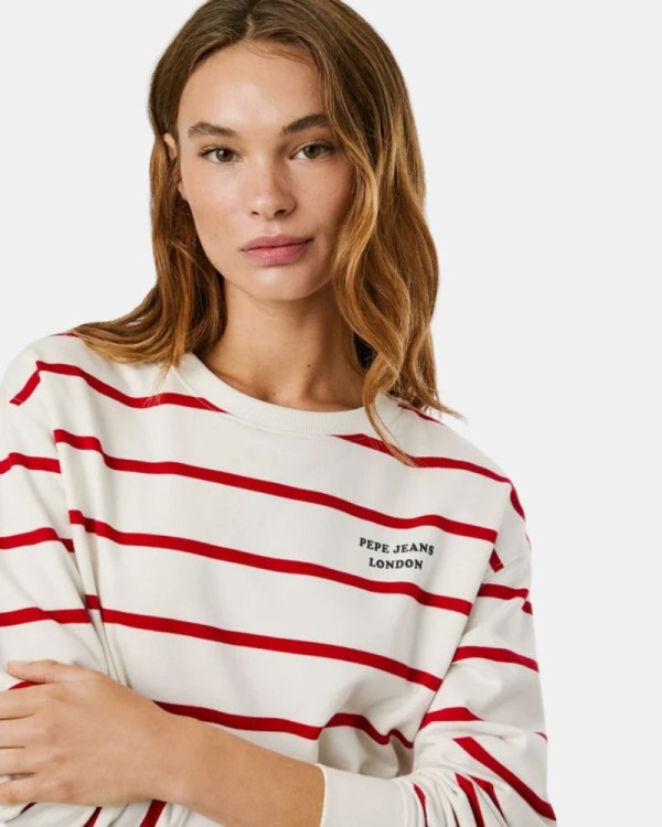 T-shirt de Manga Comprida Mulher PEPE JEANS Vermelho PL5800020 BIENNA