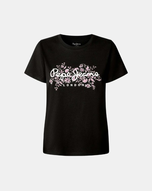  Camisetas Manga corta Mujer PEPE JEANS Negro PL5000049 BERO